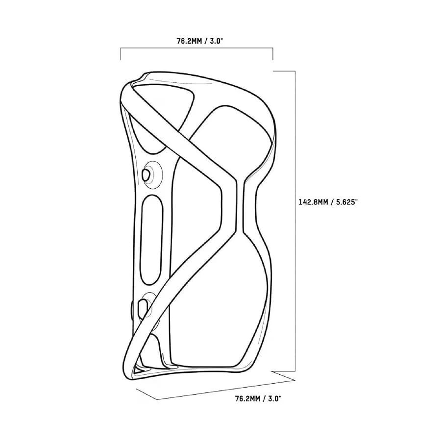 Blackburn Carbon Road Cage Matte Black - Image 3