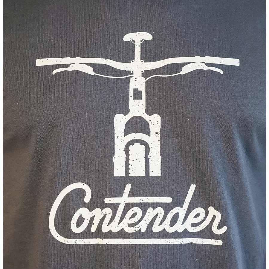 Contender Flat Bar T-Shirt Heavy Metal / Vintage White - Image 2